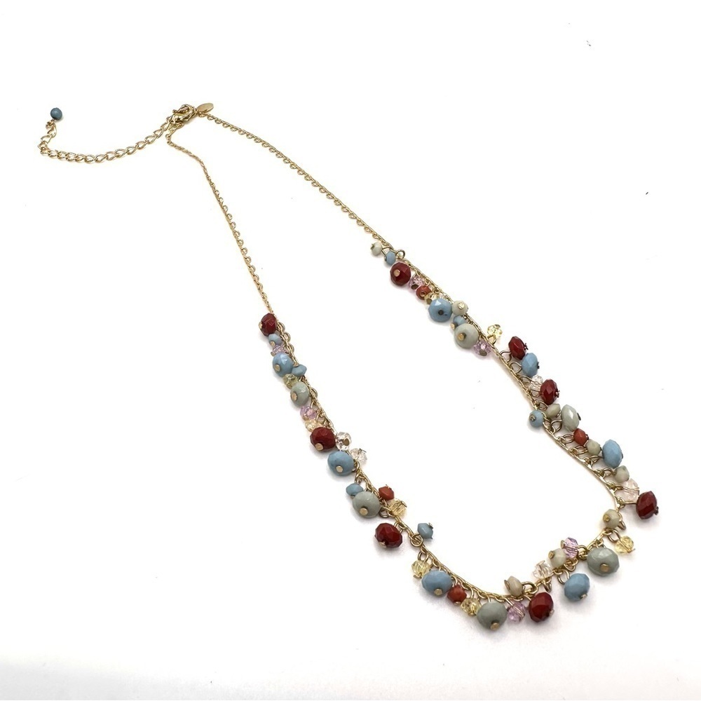Premier Designs Beaded Gold Tone Necklace | N064